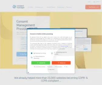 Consentmanager.net(Consent Management Provider (CMP)) Screenshot