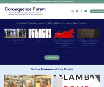 Consequenceforum.org(Consequence Forum) Screenshot