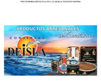 Conservasdeisla.com(Conservas Deisla) Screenshot