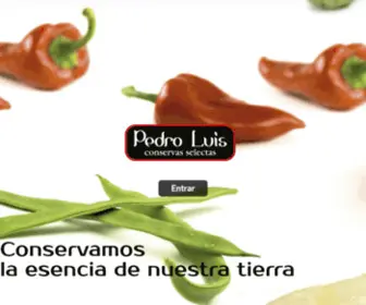 Conservaspedroluis.com(Tus conservas vegetales en Lodosa) Screenshot