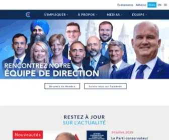Conservateur.ca(Parti conservateur du Canada) Screenshot