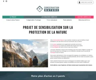 Conservation-Nature.fr(Conservation Nature: Sensibilisation à la Protection de la Nature) Screenshot