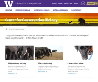 Conservationbiology.net(The Center for Conservation Biology) Screenshot