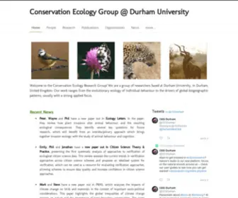 Conservationecology.org(Conservation Ecology Group @ Durham University) Screenshot