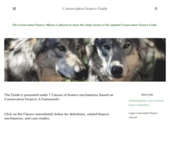 Conservationfinance.info(Conservation Finance Guide) Screenshot