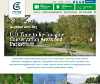 Conservationontario.ca(Home // Conservation Ontario) Screenshot