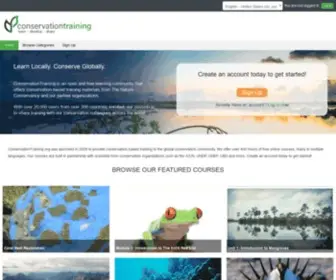 Conservationtraining.org(The Nature Conservancy) Screenshot