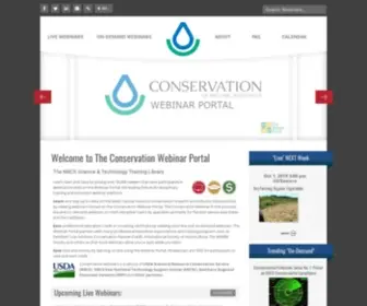 Conservationwebinars.net(The webinar portal) Screenshot