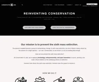 Conservationxlabs.com Screenshot