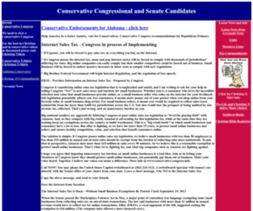 Conservative-Congress.info(Conservative Congress Candidates List) Screenshot