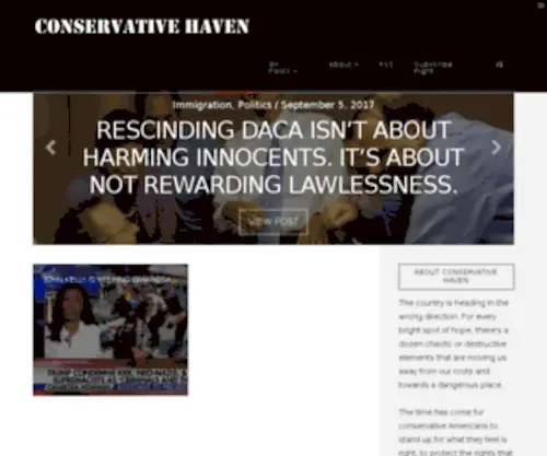 Conservativehaven.com(A Conservative Blog) Screenshot