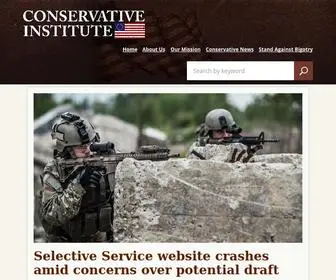 Conservativeinstitute.org(Conservative Institute) Screenshot