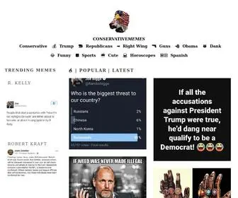 Conservativememes.com(Donald Trump) Screenshot
