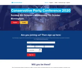 Conservativepartyconference.com(Conservativepartyconference) Screenshot