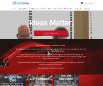 Conservativepolicyforum.com(The Conservative Policy Forum) Screenshot
