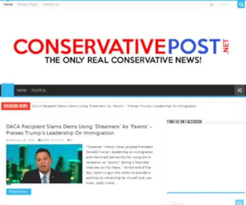 Conservativepost.net(Conservativepost) Screenshot
