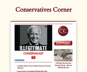 Conservativescorner.com(Conservative, Federalism, Natural Law) Screenshot