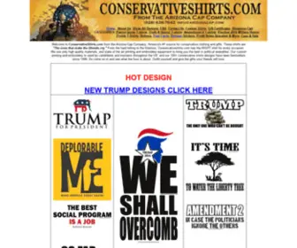 Conservativeshirts.com(The Best in conservative and republican political shirts) Screenshot