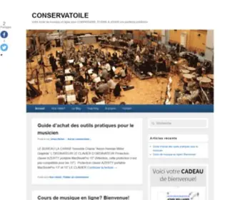 Conservatoile.com(Votre école de musique en ligne pour COMPRENDRE) Screenshot