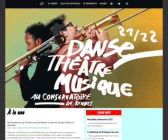 Conservatoire-Rennes.fr(Conservatoire de Rennes) Screenshot