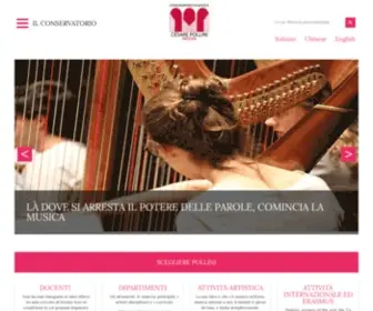 Conservatoriopollini.it(Conservatorio statale di Musica "C) Screenshot