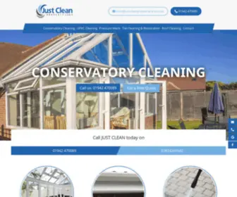 Conservatorycleaningwigan.com(Just Clean Property Care Wigan) Screenshot