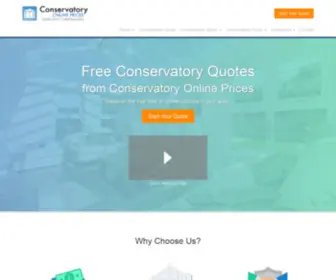 Conservatoryonlineprices.co.uk(Conservatory Prices & Costs) Screenshot