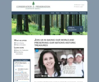 Conservenow.org(Conservation and Preservation Charities of America) Screenshot