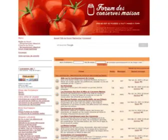 Conserves-Maison.com(Page d’index) Screenshot