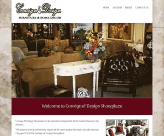 Consignanddesignshowplace.com(Consign and Design Showplace) Screenshot