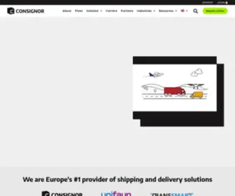 Consignor.com(Multi carrier shipping software) Screenshot