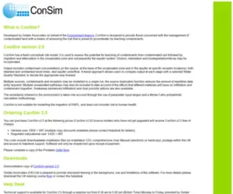 Consim.co.uk(ConSim) Screenshot