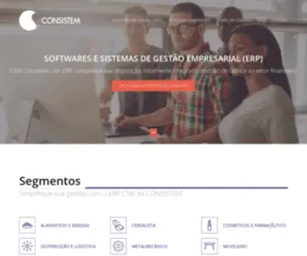 Consistem.com.br(Sistema de Gestão Empresarial (ERP) completo e totalmente integrados à sua disposição) Screenshot