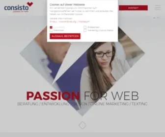 Consisto.it(Deine Internetagentur in Brixen) Screenshot