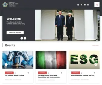 Consiusa.org(Consiglio per le relazioni tra i Italia e Stati Uniti) Screenshot