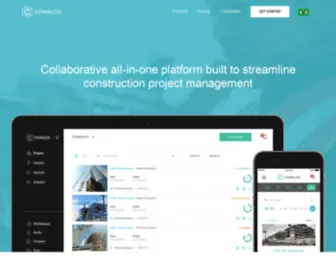 Conslog.com(Construction management software for owners) Screenshot