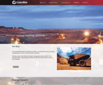 Consminerals.com.au(ConsMin) Screenshot