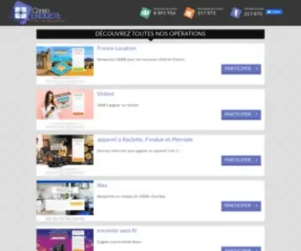 Conso-Enquete.com(Enquête consommateur) Screenshot
