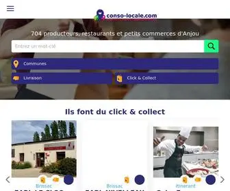 Conso-Locale.com(Producteurs, restaurateurs commerçants en Anjou) Screenshot