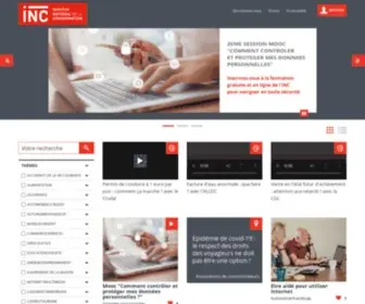 Conso.net(Institut national de la consommation) Screenshot