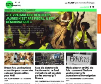 Consocollaborative.com(Site Web en mode maintenance) Screenshot