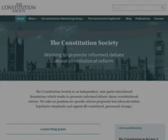 Consoc.org.uk(The Constitution Society) Screenshot