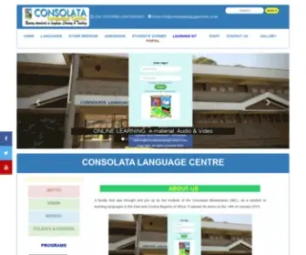 Consolatalanguagecentre.co.ke(HOME PAGE CONSOLATA E) Screenshot