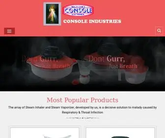 Consoleindustries.in(Portable Face Steamer Manufacturer) Screenshot