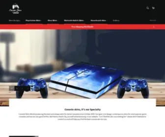 ConsoleskinsWorld.com(Console skins world) Screenshot