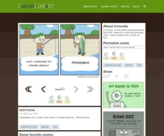 Consolia-Comic.com(Consolia Comic) Screenshot