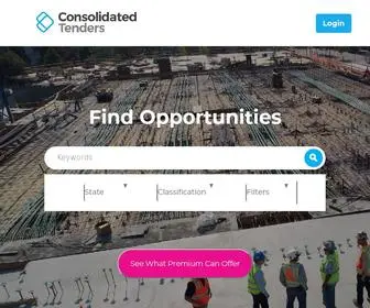 Consolidatedtenders.com(Consolidated tenders) Screenshot