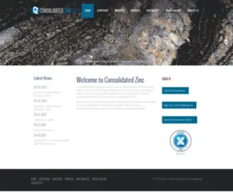 Consolidatedzinc.com.au(Consolidated Zinc Consolidated Zinc) Screenshot