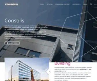 Consolis.com(High-performance Precast Concrete Solutions) Screenshot