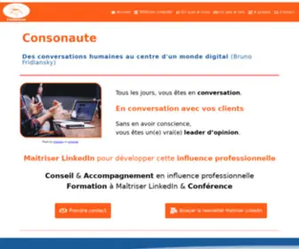 Consonaute.fr(Des conversations humaines au centre d'un monde digital (Bruno Fridlansky)) Screenshot